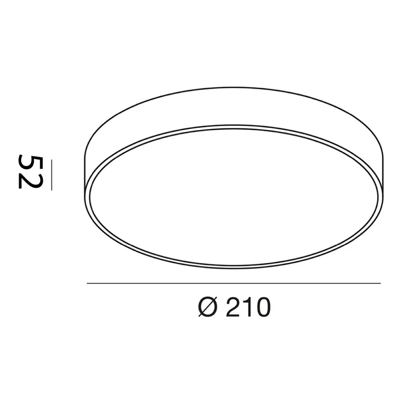 Bake medium lampada da soffitto Ø210