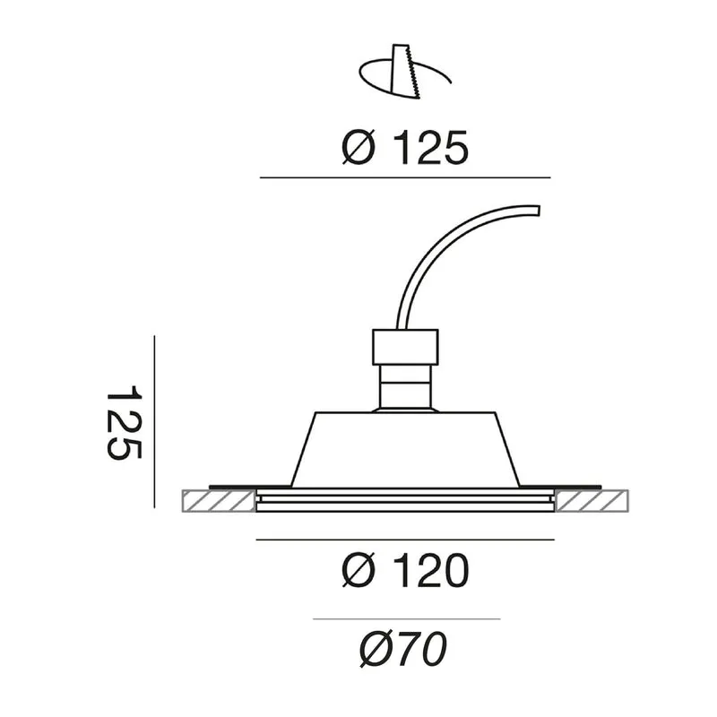 AuraSoft Small faretto Ø120