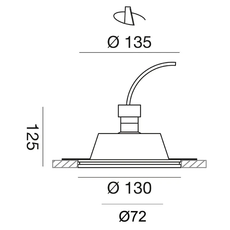 AuraSoft faretto Ø130