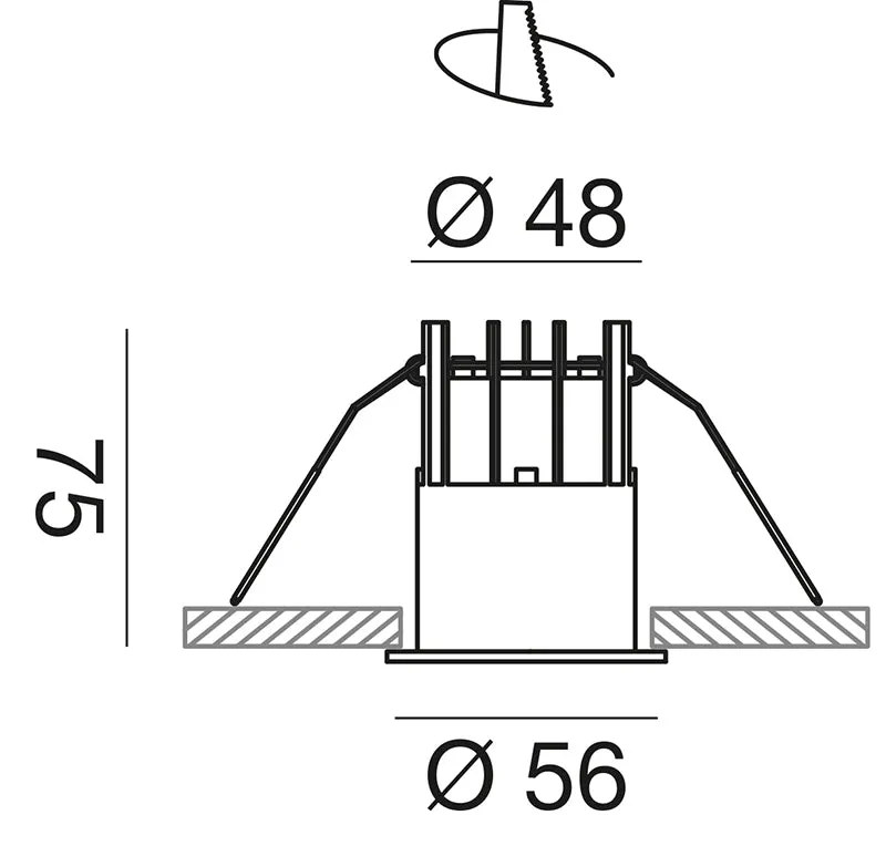 NovaBeam faretto incasso Ø56