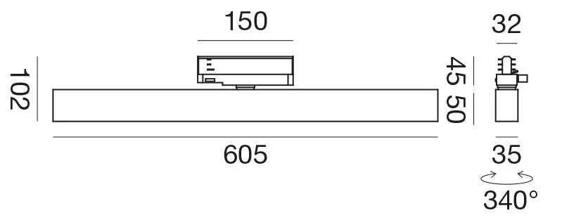 Linear Track 605mm