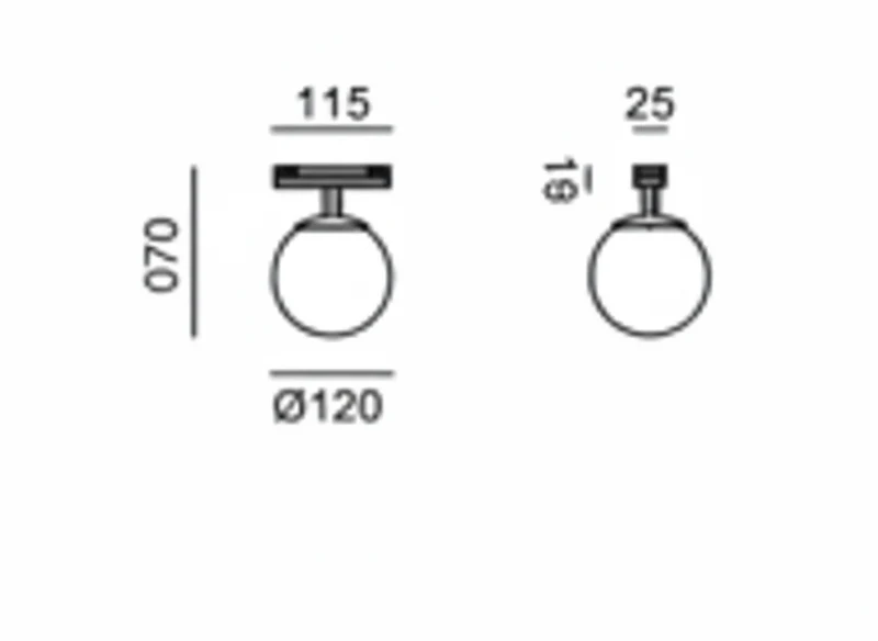Orbital Mono faretto