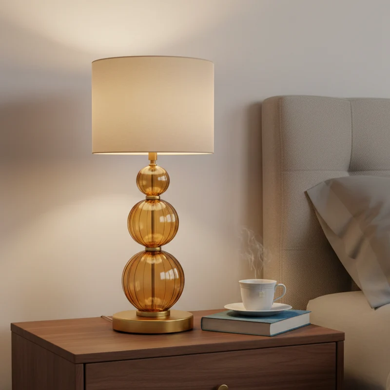 Aura Amber lampada da tavolo