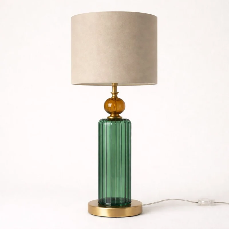 Smeraldo d'Ambra lampada da tavolo