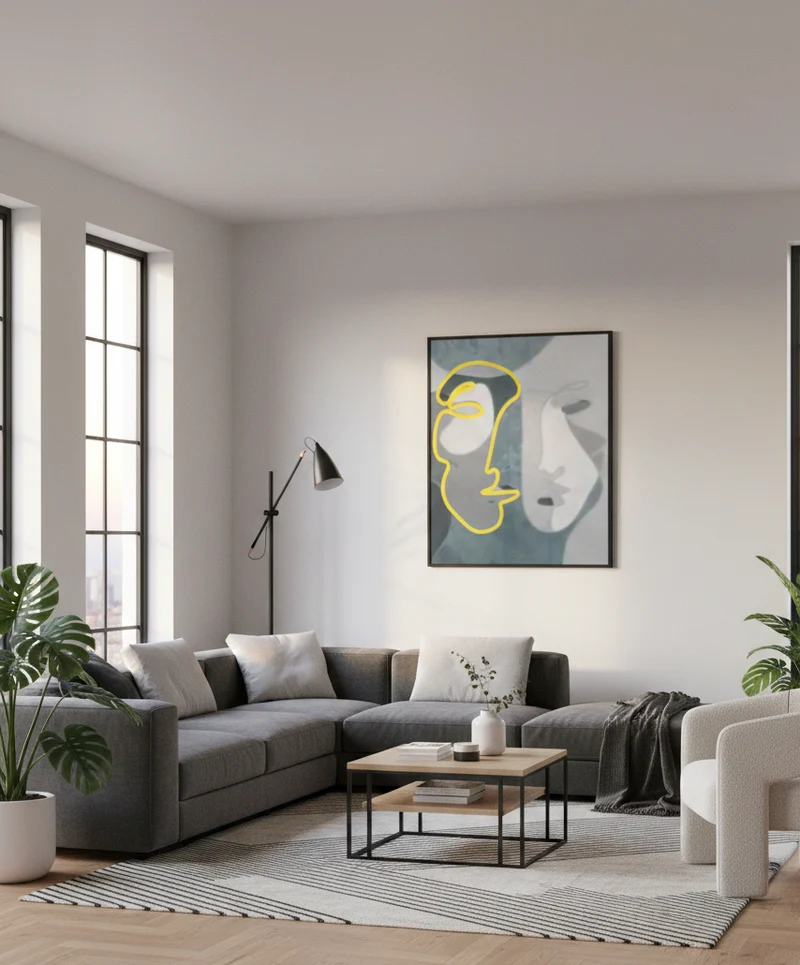 Maschere quadro 150x200cm