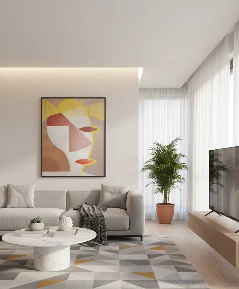 Servantes quadro 150x150cm