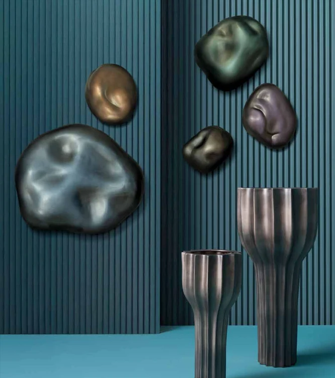 Sasso big turchese scultura 80x80cm
