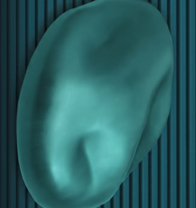 Sasso grande turchese scultura 45x35cm