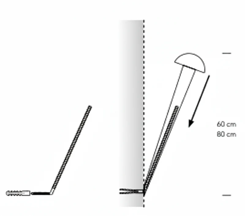 Chiodo air big scultura Ø 17 H 80 cm