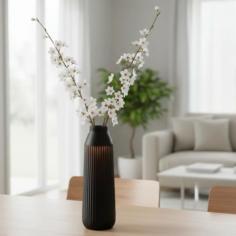 Tocco vaso L 14 P 14 H 43 cm