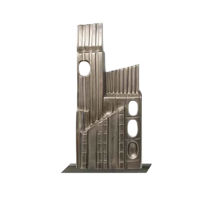Metropolis 02 scultura champagne L 22 H 50cm