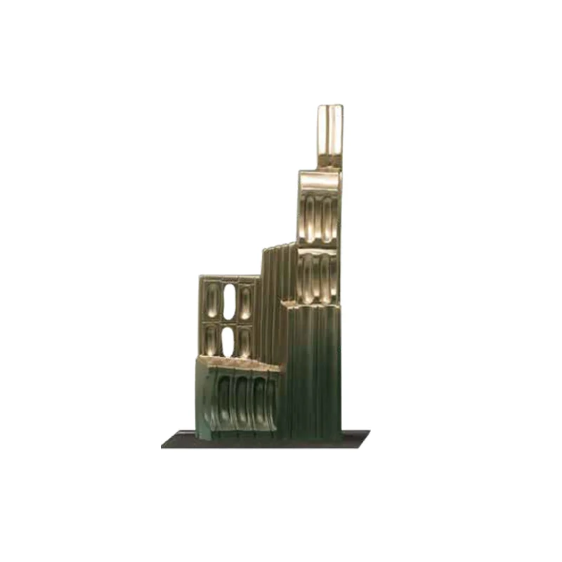 Metropolis 01 scultura champagne L 22 H 50cm