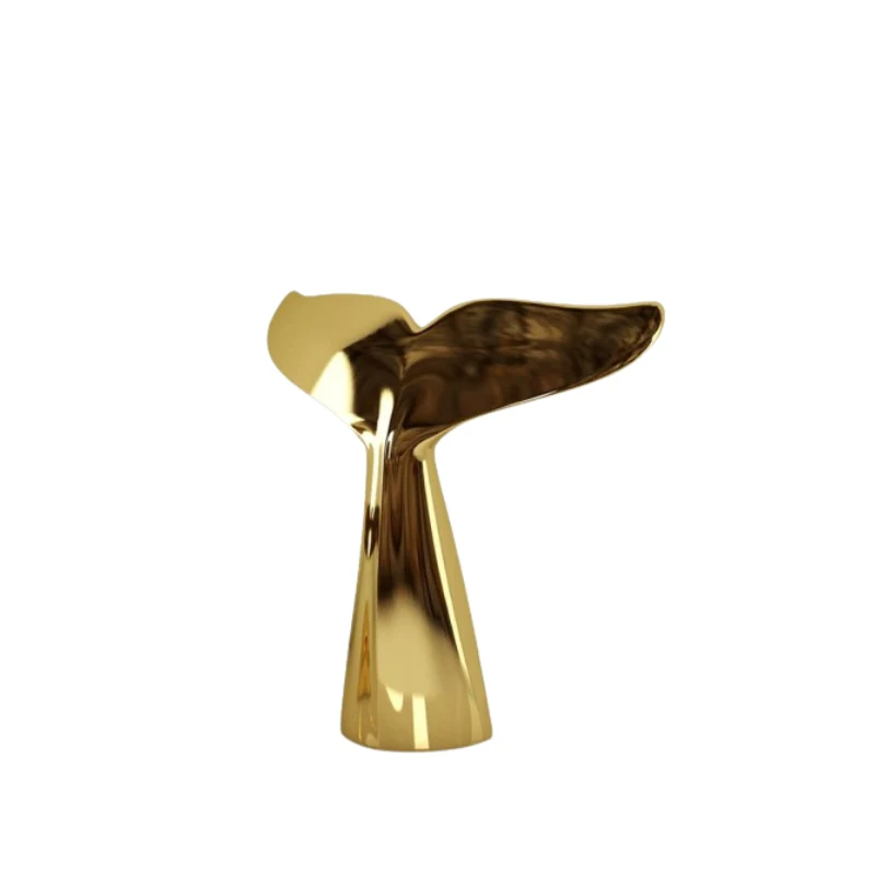 Moby big scultura placcato oro L 38 H 40cm