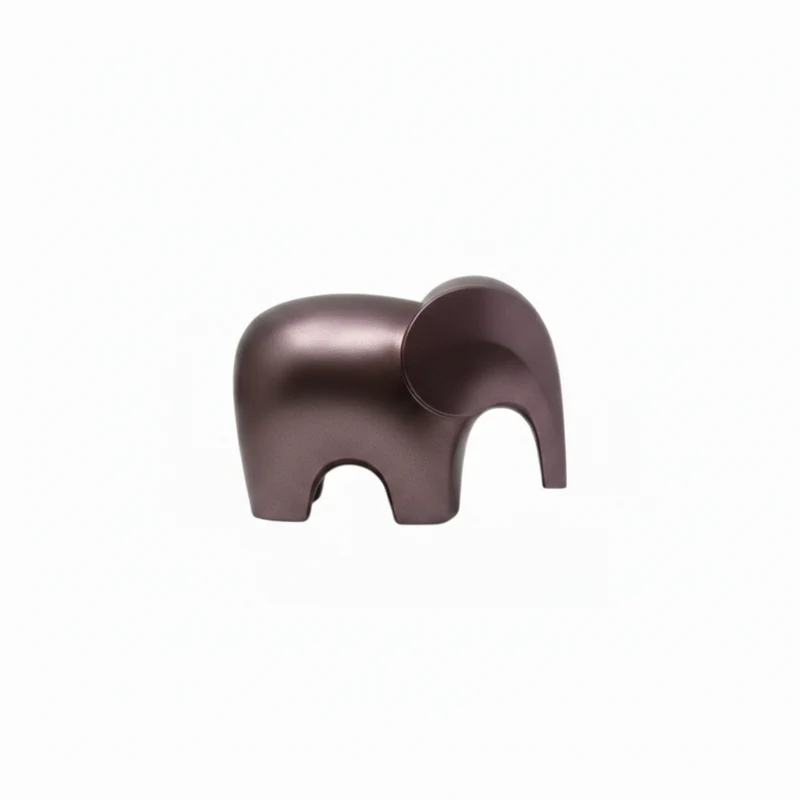 Bra elephant big scultura viola L 40 P 18 H 30cm