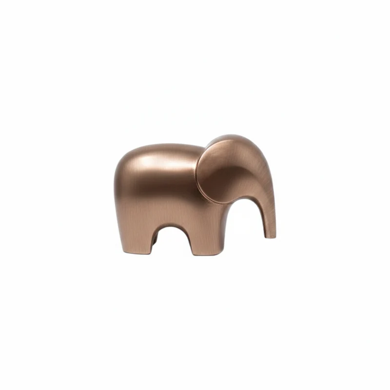 Bra elephant big scultura rosy black L 40 P 18 H 30cm