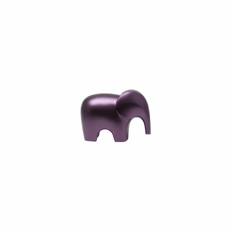 Bra elephant small scultura viola L 30 P 13 H 20cm