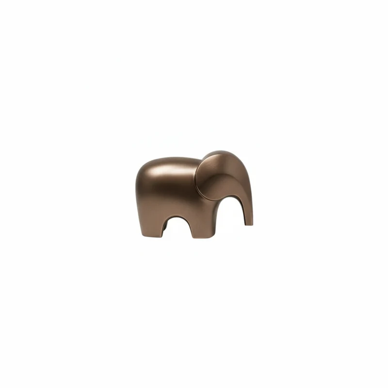 Bra elephant small scultura golden black L 30 P 13 H 20cm