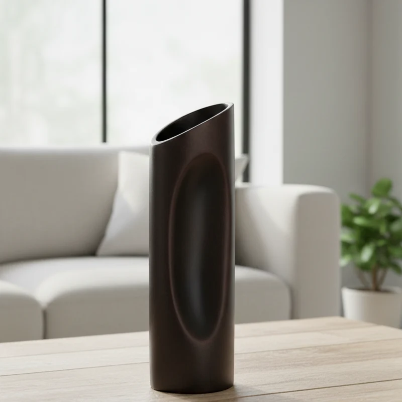 Florence small vaso golden black L 65 H 100cm