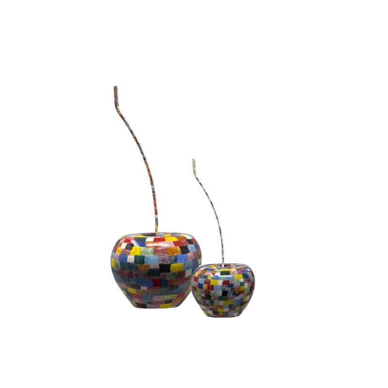 Cherry floor art small scultura Ø 26 H 85 cm