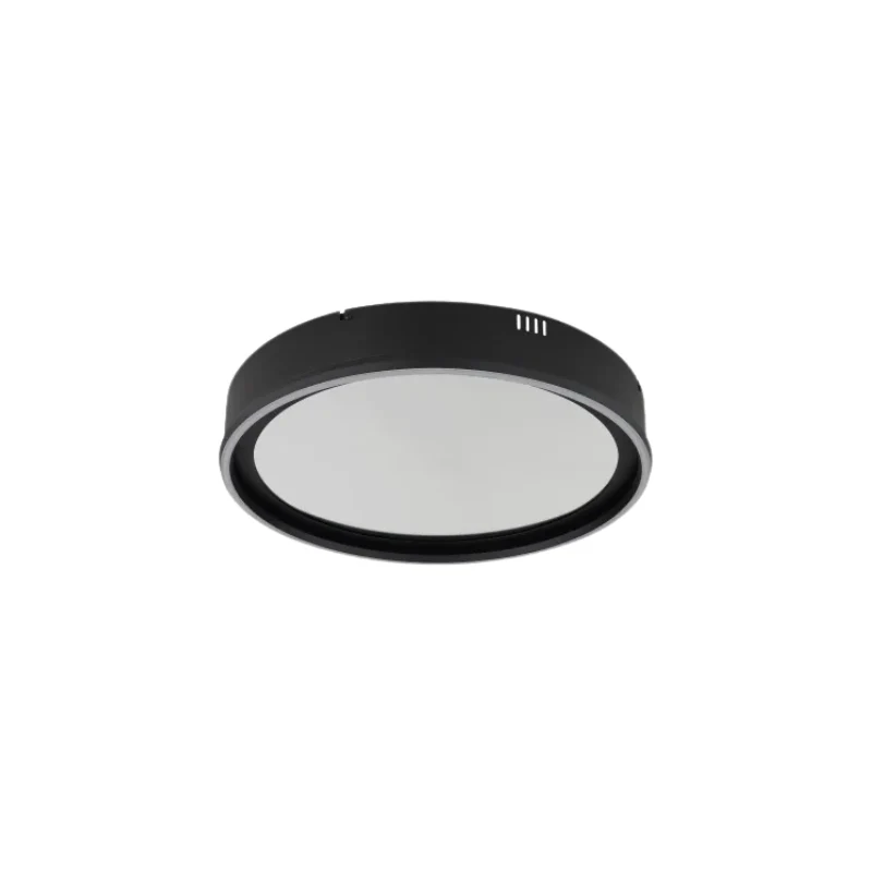 Mirrora plafoniera nera incasso ø: 400mm