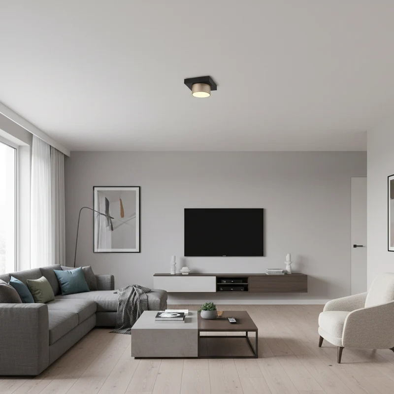Raymond plafoniera singola LxLxA: 200x200x130mm