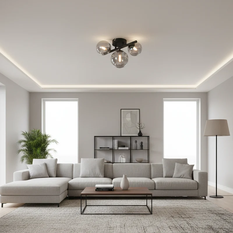 Riha plafoniera a 3 LxA: 208x283mm