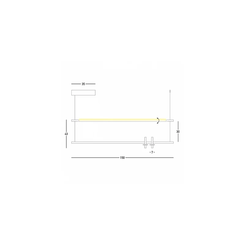 Axis sospensione 150x43cm (art.23251)