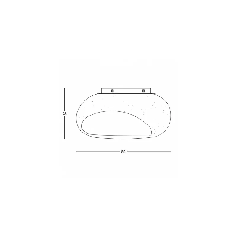 Egg plafoniera 80x43cm (art.23341)