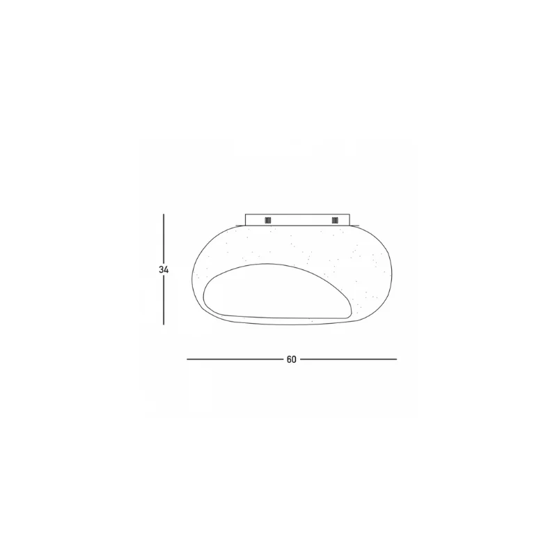Egg applique 60x34cm (art.23340)