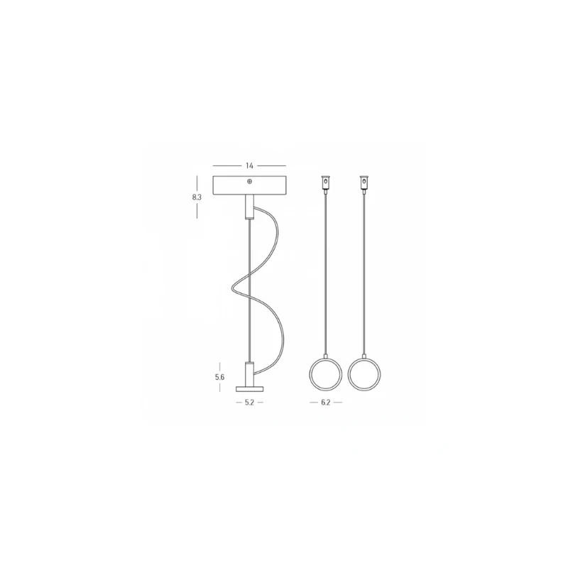 Module sospensione 5.6x14cm (art.25105)