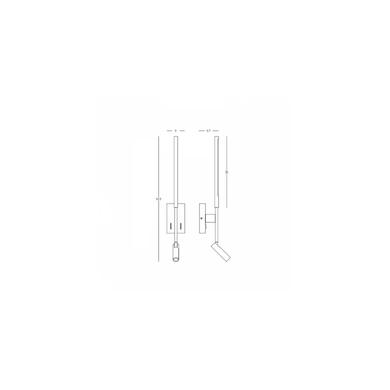 Piana long applique L63.5cm (art.23040)