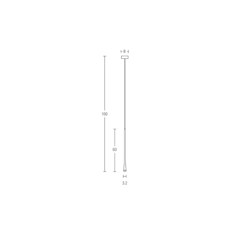 Luxi sospensione L 160cm (art.20143-20142)