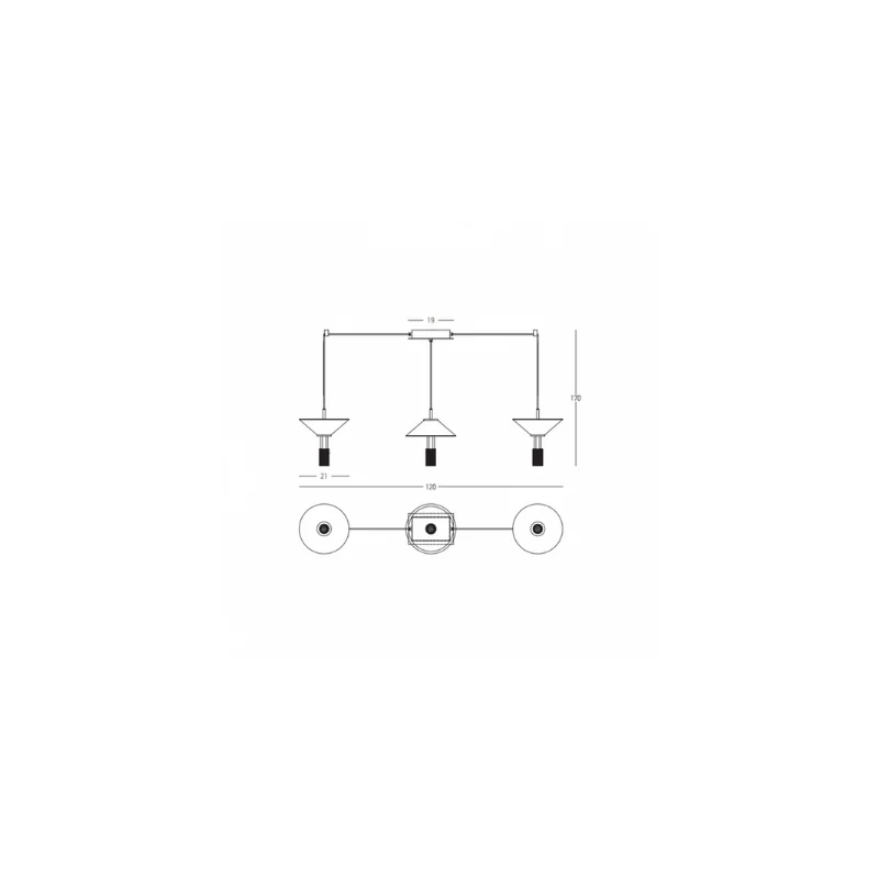 Triad sospensione 120x170cm (art.23202-23203)