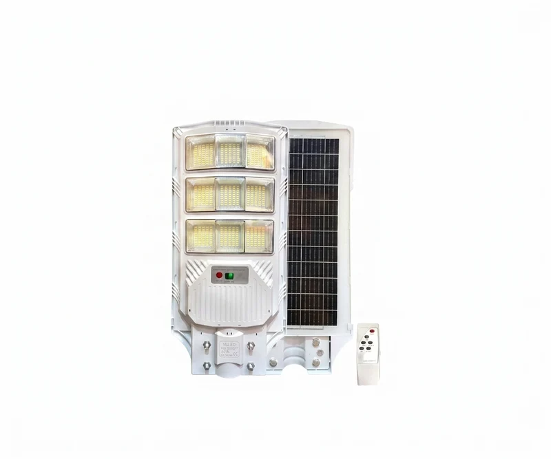 Lámpara Solar Poste Suburbana 600W Alumbrado Público Autónomo All-in-One