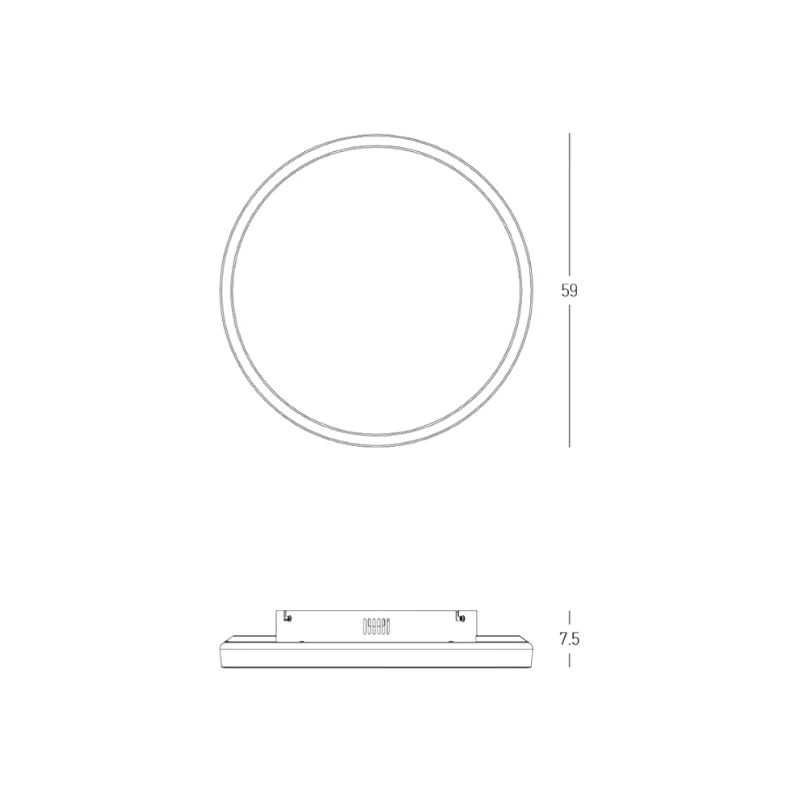 Ciko plafoniera L 59cm (art.25164-25165)