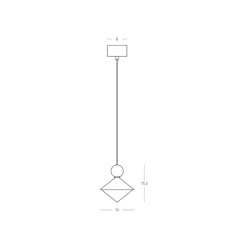 Triang sospensione singola 14x15.2cm (art.25100)