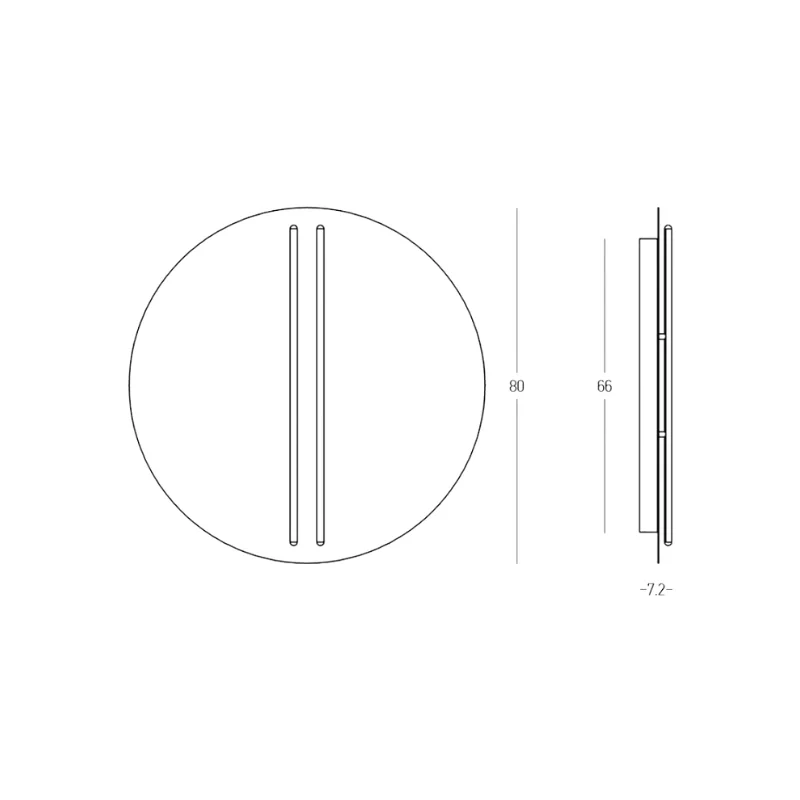 Vibra plafoniera Ø80cm (art.2575/2576)