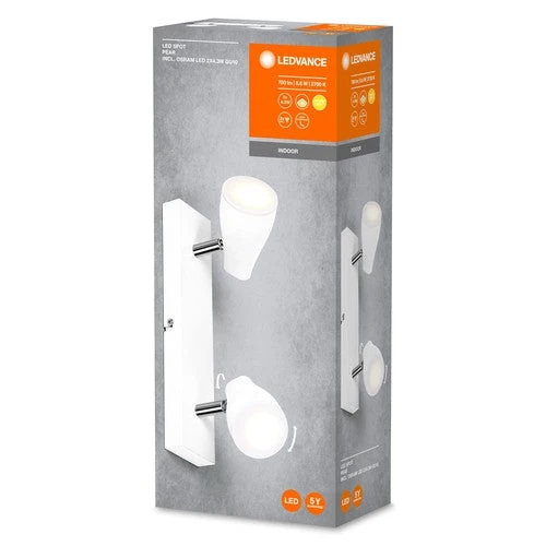 LEDVANCE LED SPOT PEAR Faretto da soffitto, bianco, 8,6W, 420lm