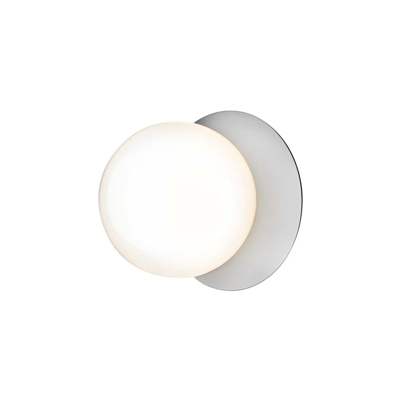 LIILA 1 Opal Wall - Applique murale en verre opalin et acier, style Art déco