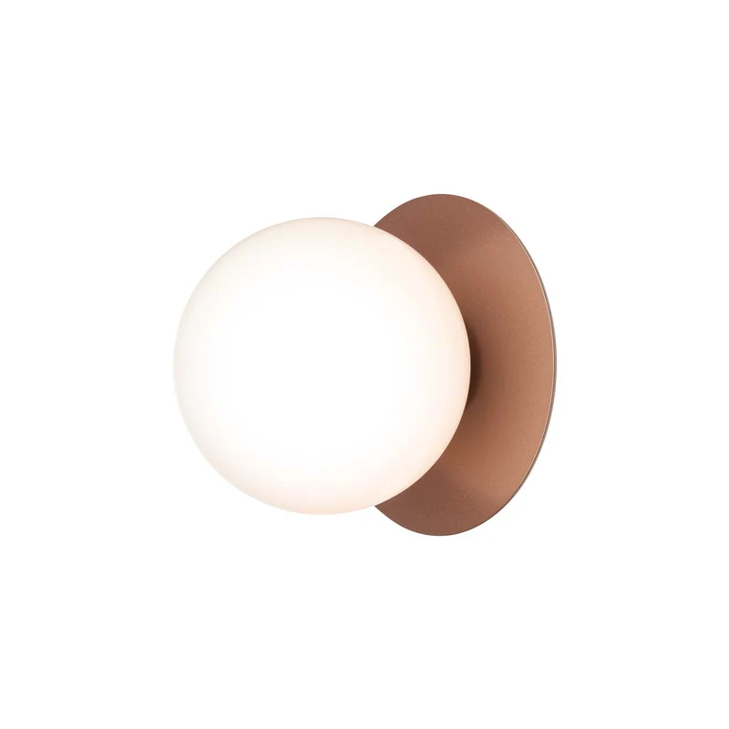 LIILA 1 Opal Outdoor - Applique murale en verre opalin et acier, style Art déco