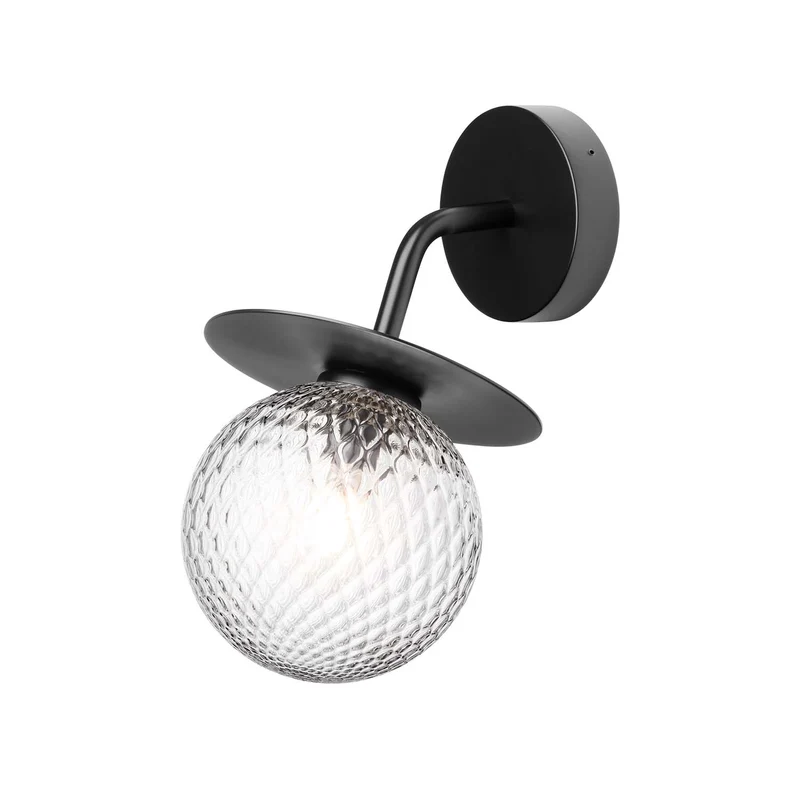 LIILA Optic Outdoor - Applique murale en verre optique et acier, style Art déco
