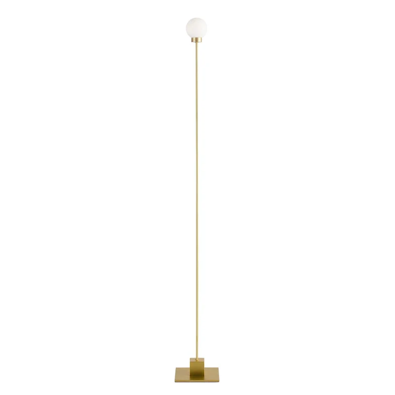 SNOWBALL - Lampadaire en acier et laiton, style minimaliste