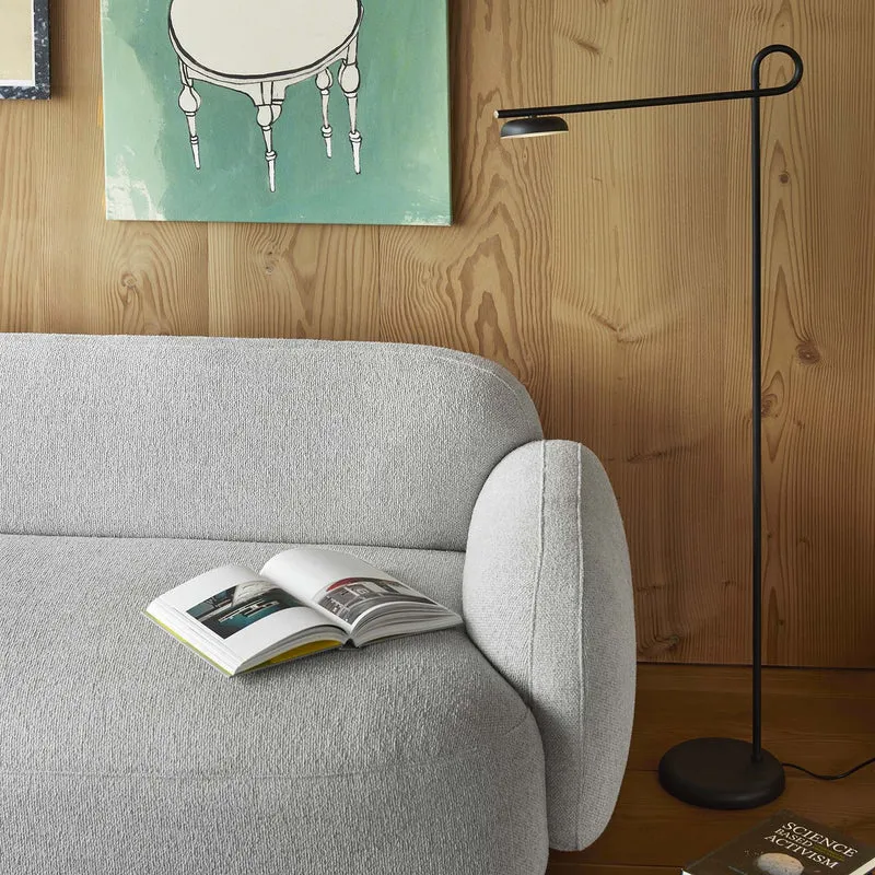SALTO - Lampadaire LED en acier, style contemporain