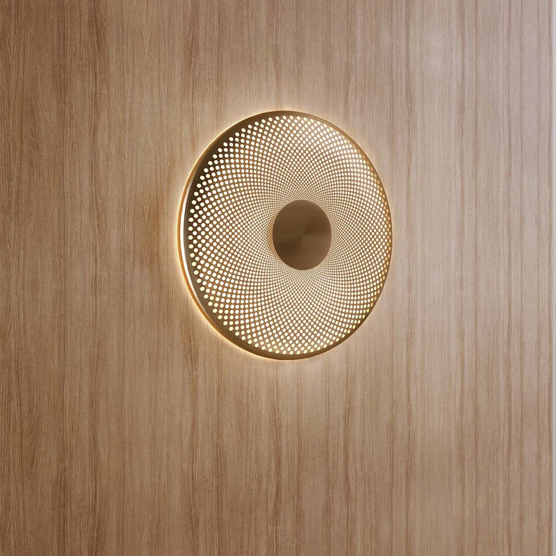 Glint - Applique murale LED en aluminium perforé, style contemporain