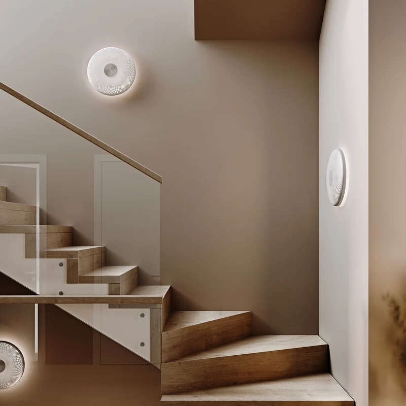 Glint - Applique murale LED en aluminium perforé, style contemporain