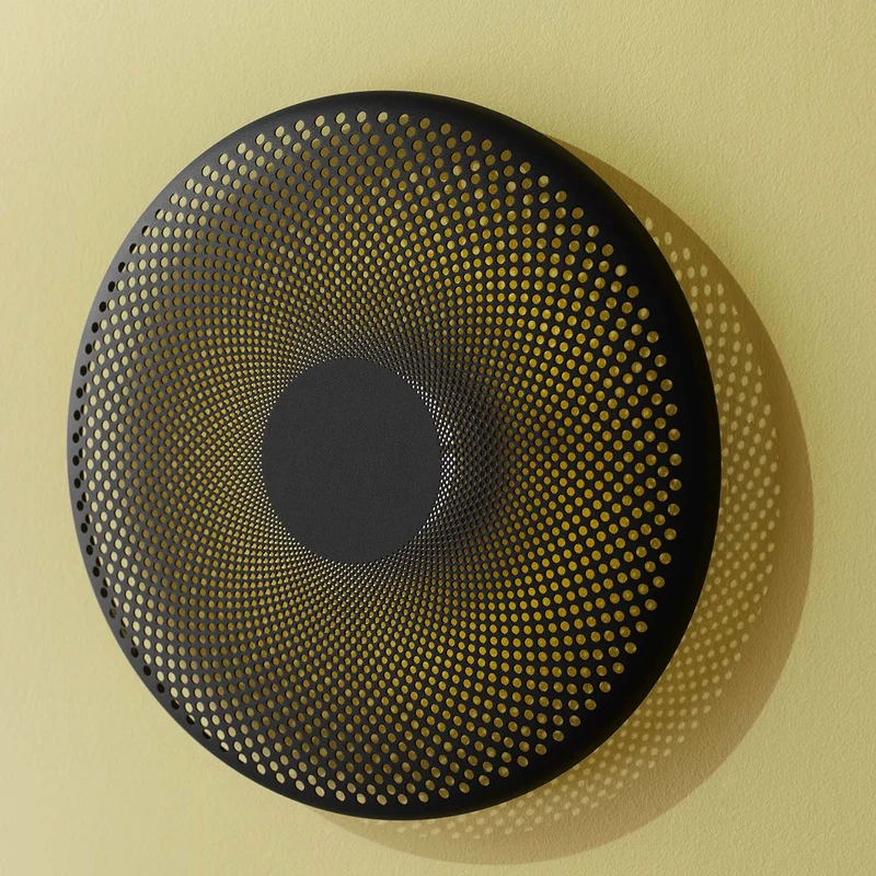 Glint - Applique murale LED en aluminium perforé, style contemporain
