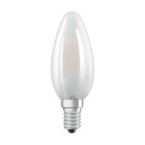 OSRAM LED Base LED Lampadina forma candela opaca (ex 40W) 4W / 2700K Bianco caldo E14 confezione da 5